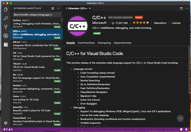 c/c++ studio for mac